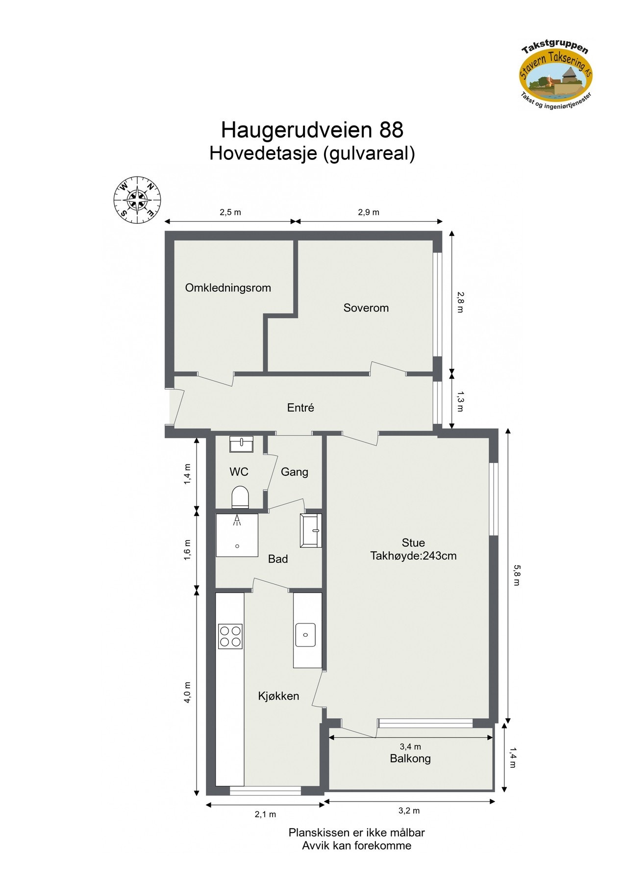 Boligens plantegning. Galleribilde