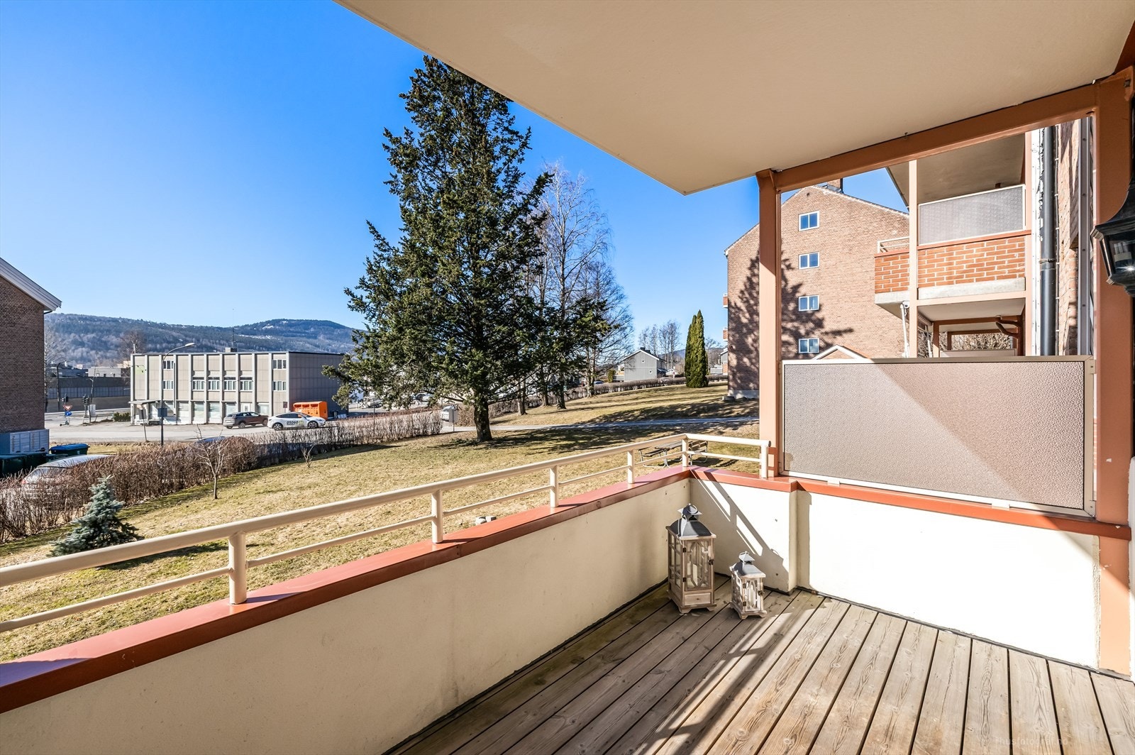 Utsikt fra balkong. Galleribilde