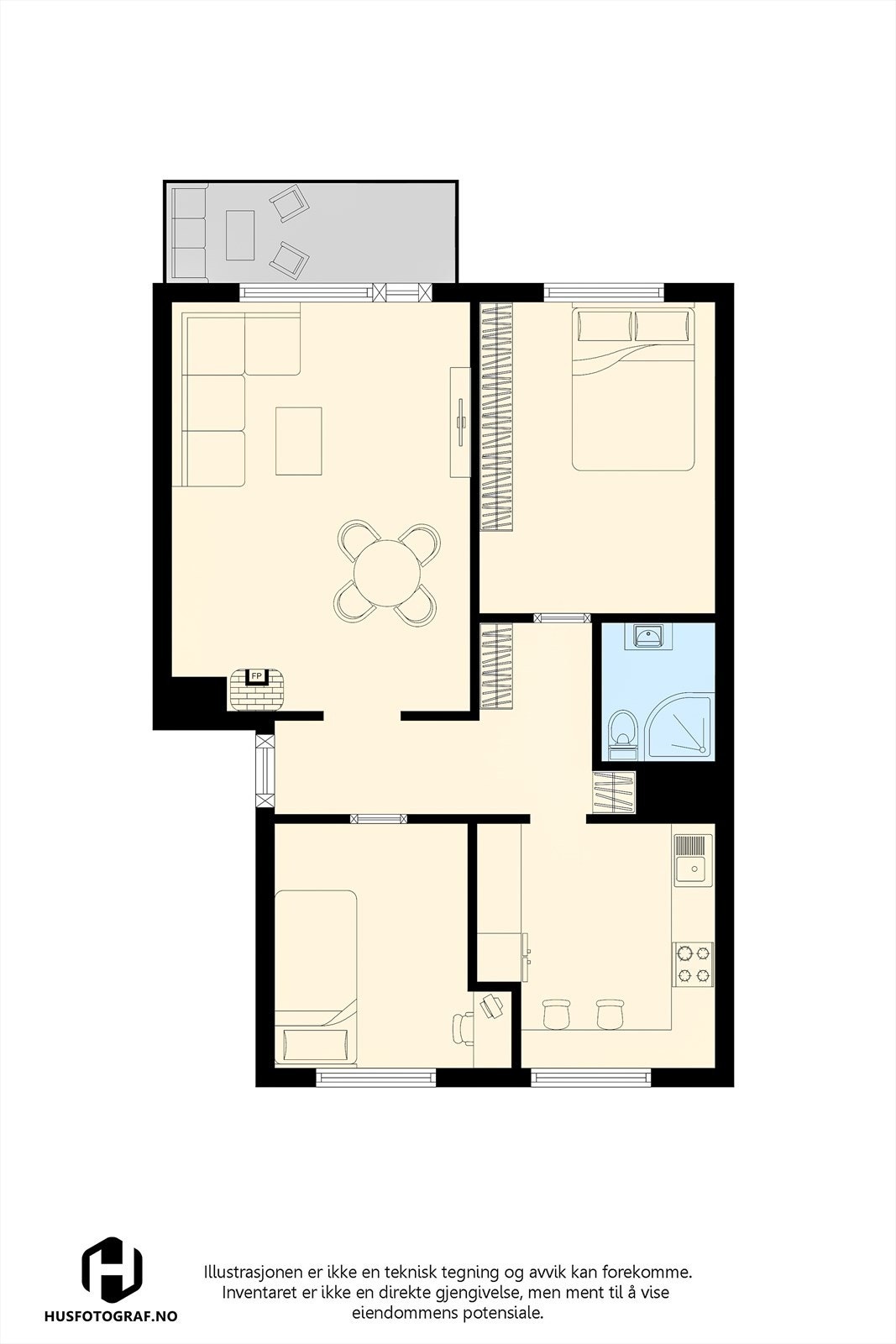 Planløsning. Galleribilde