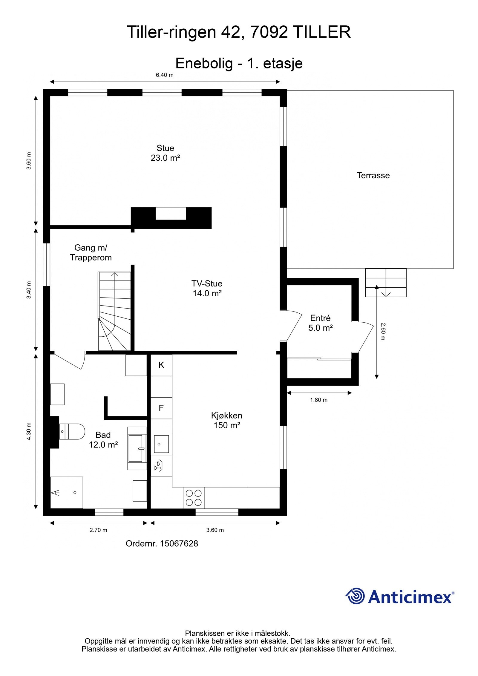 Plantegning - 1. etasje Galleribilde