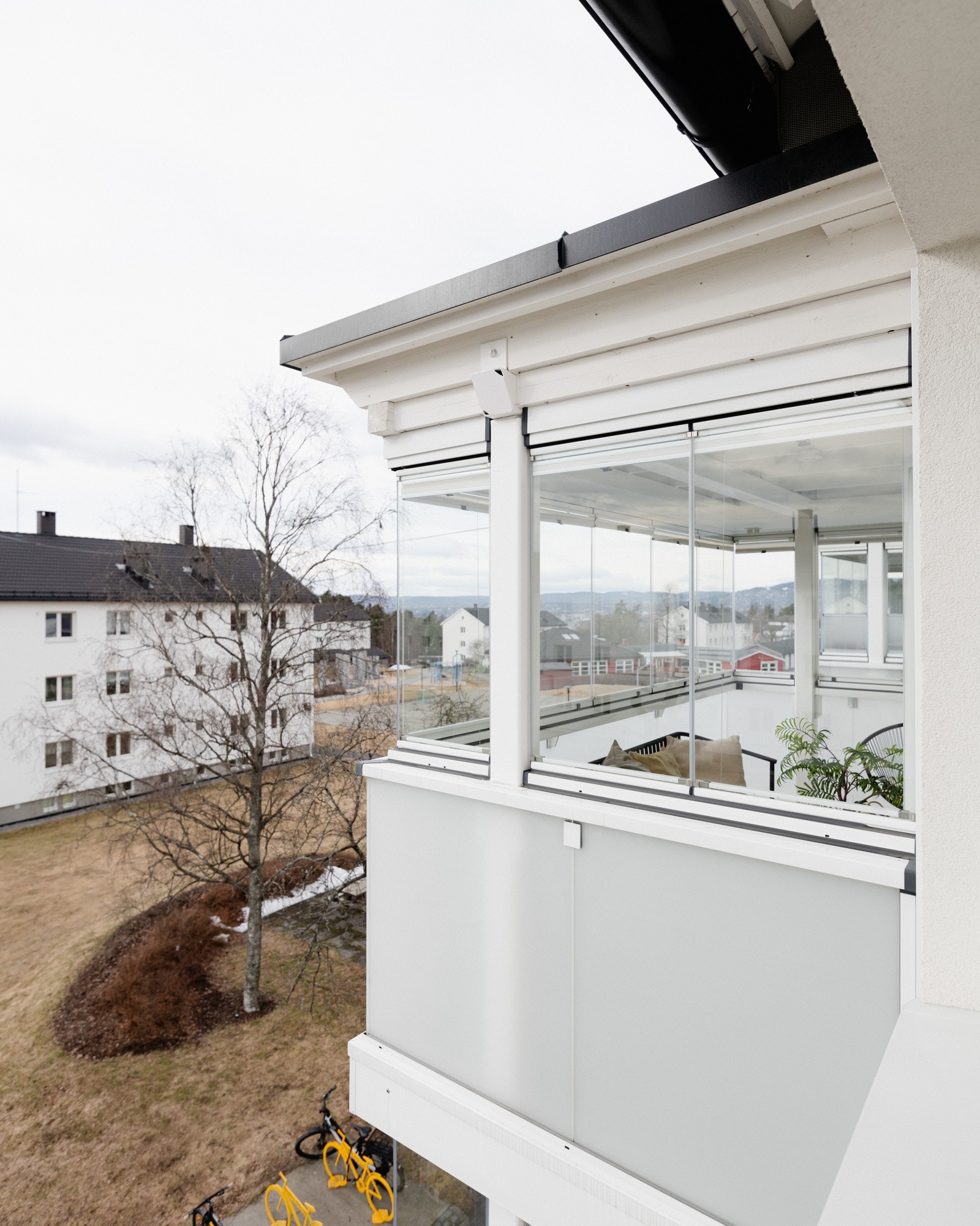 Leiligheten ligger usjenert til på toppen. Galleribilde