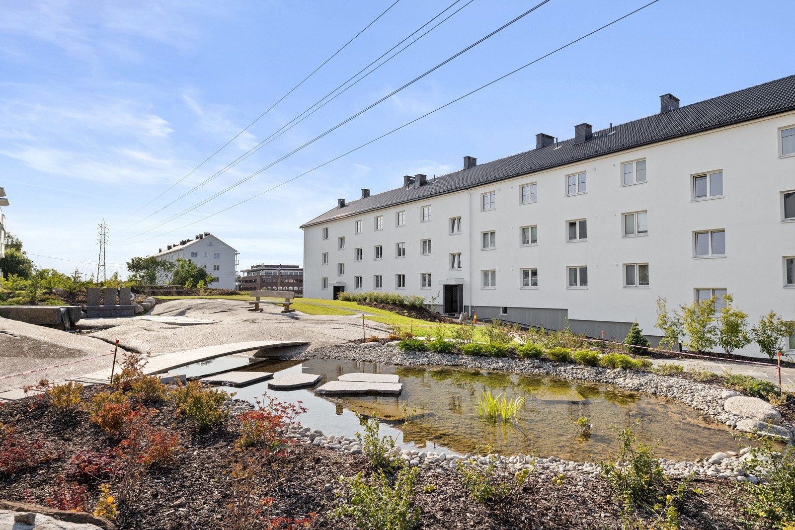 Borettslaget er rehabiltert i 2020 og vant OBOS sin bærekraftpris. Galleribilde