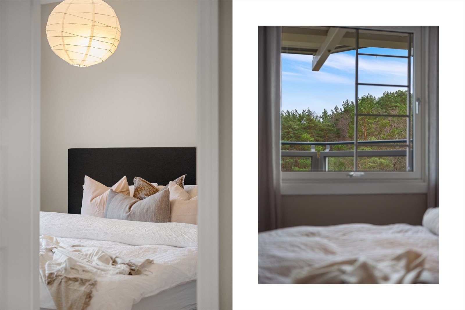 - Soverommet er vendt mot grønne og rolige omgivelser, og byr inn til en god natts søvn - Galleribilde