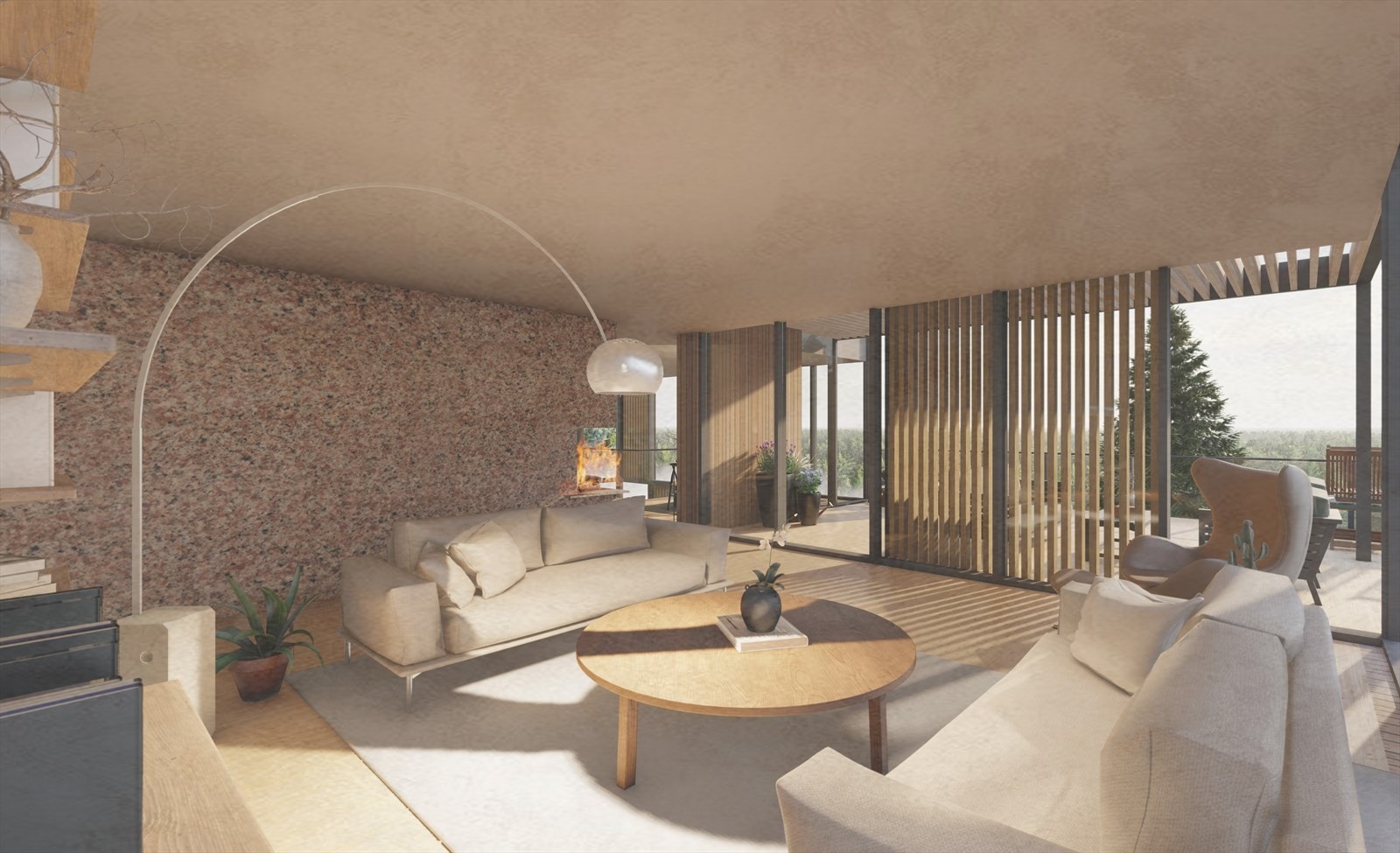 Illustrasjonstegning av tidligere prosjektert bolig, utarbeidet av FxARK AS. Galleribilde