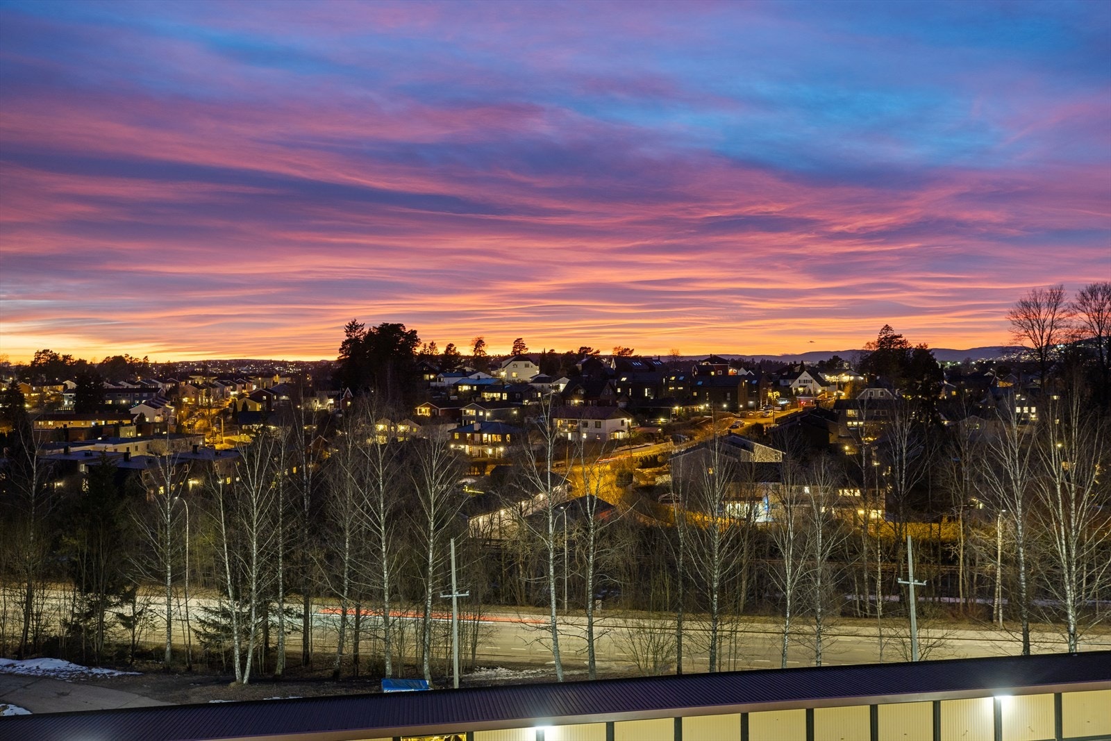 Flott utsikt fra balkongen. Galleribilde
