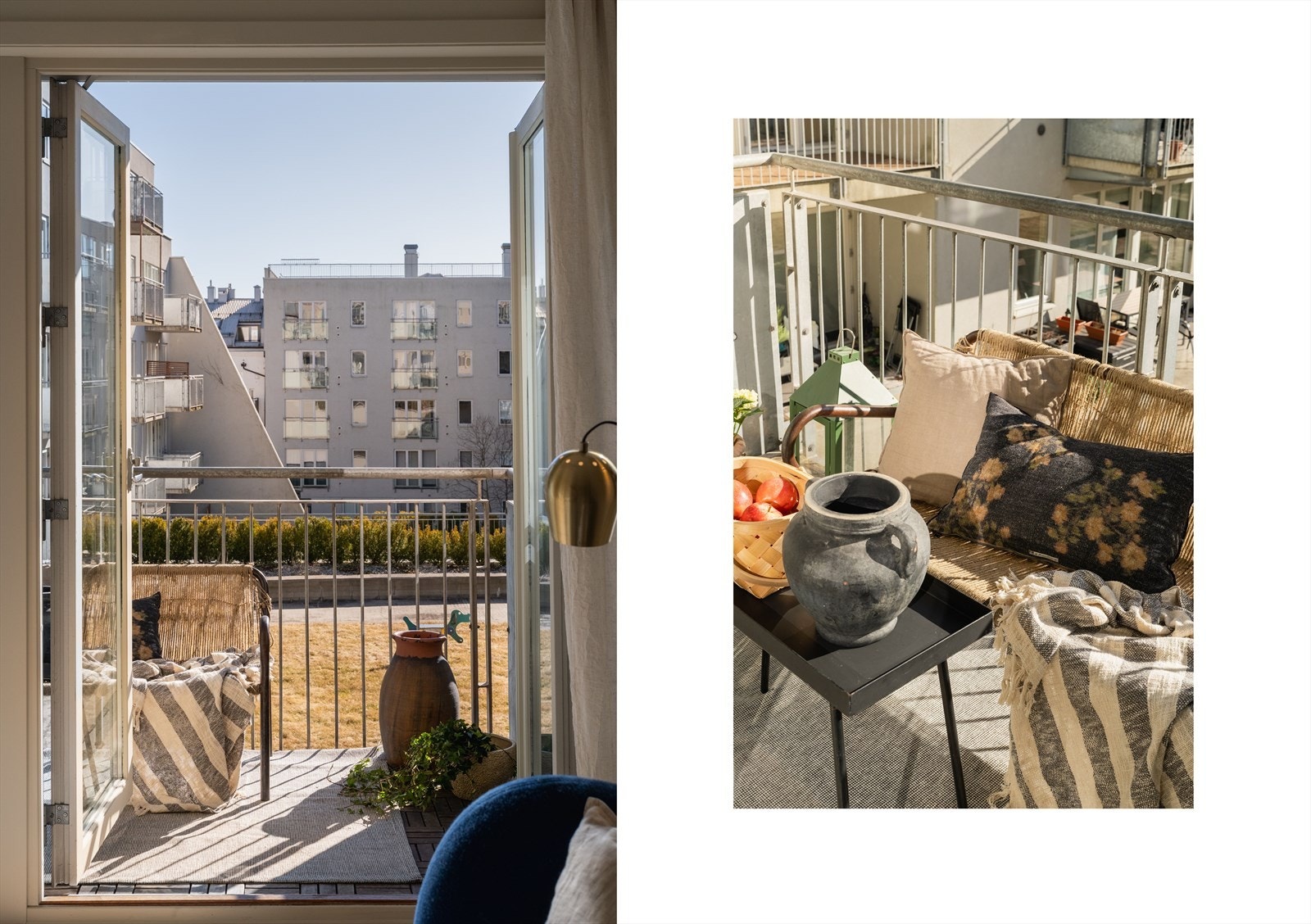 Balkongen blir en fin forlengelse av stuen i sommerhalvåret Galleribilde