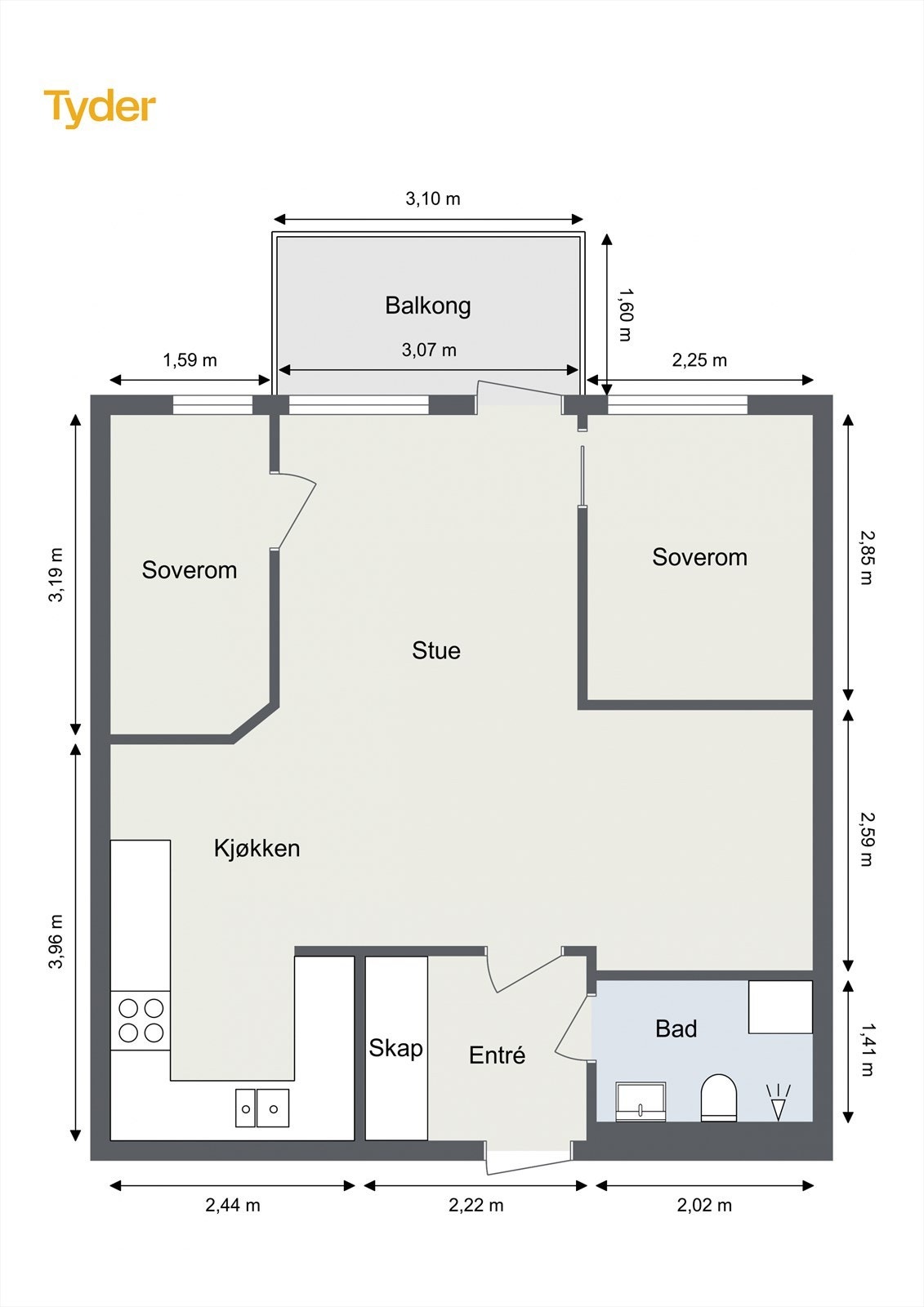 Plantegning Galleribilde