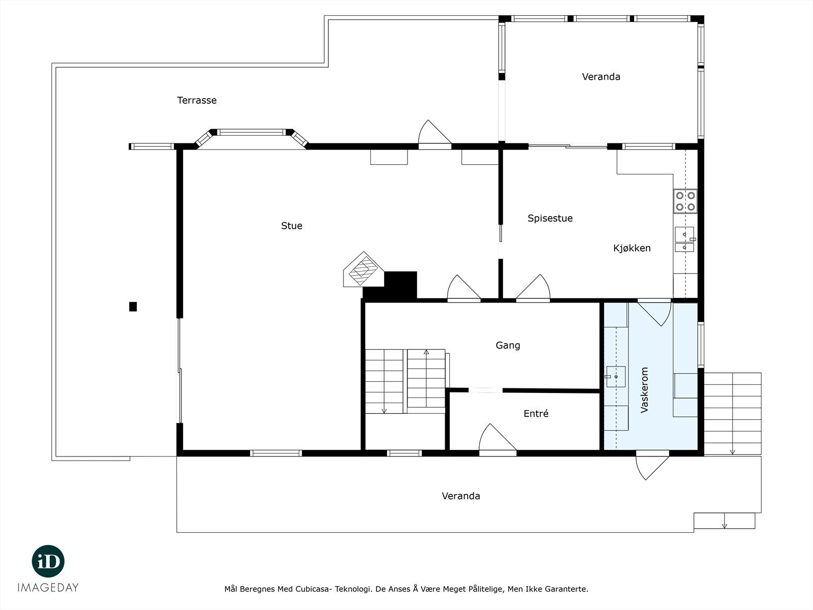 Plantegning 1. etasje Galleribilde