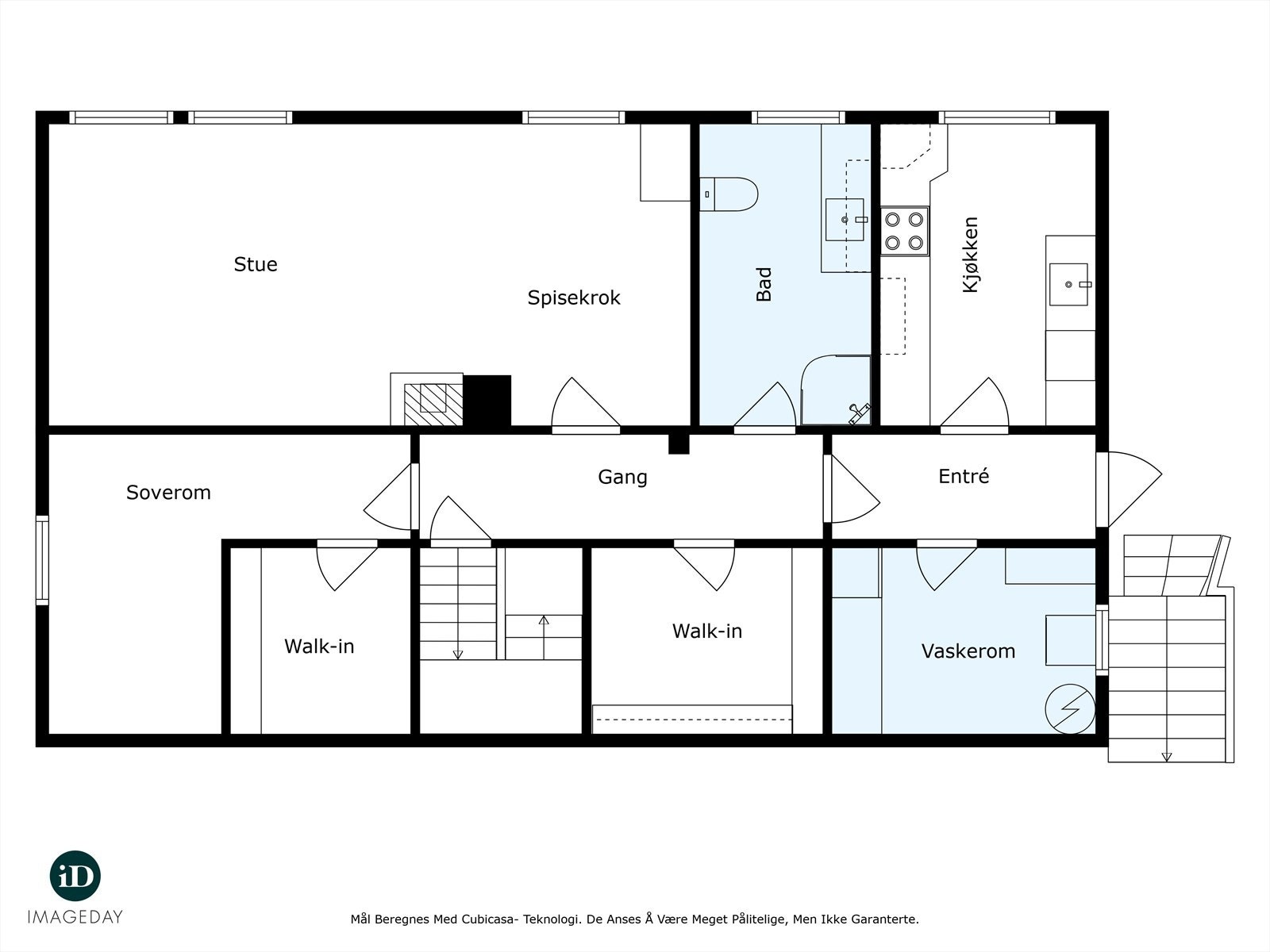 Plantegning underetasje Galleribilde