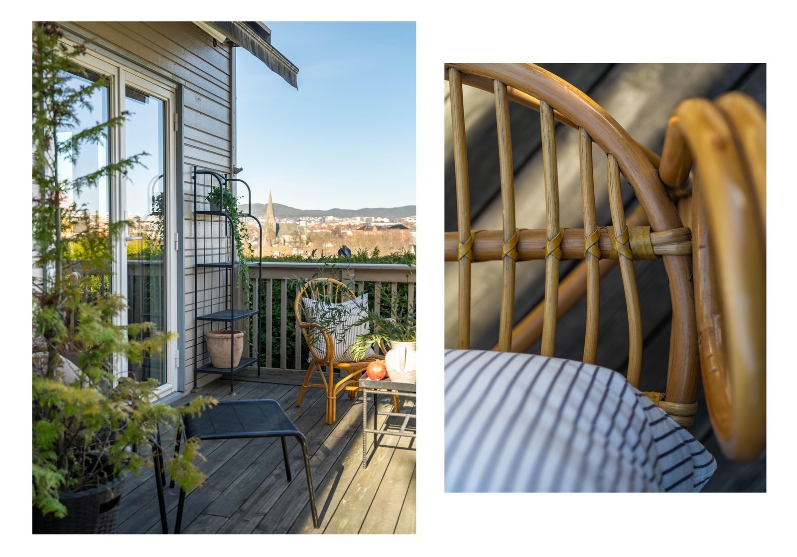 Terrassen er på ca. er på ca. 17 m² og har god plass til flere ulike sittegrupper og spisebord. Galleribilde