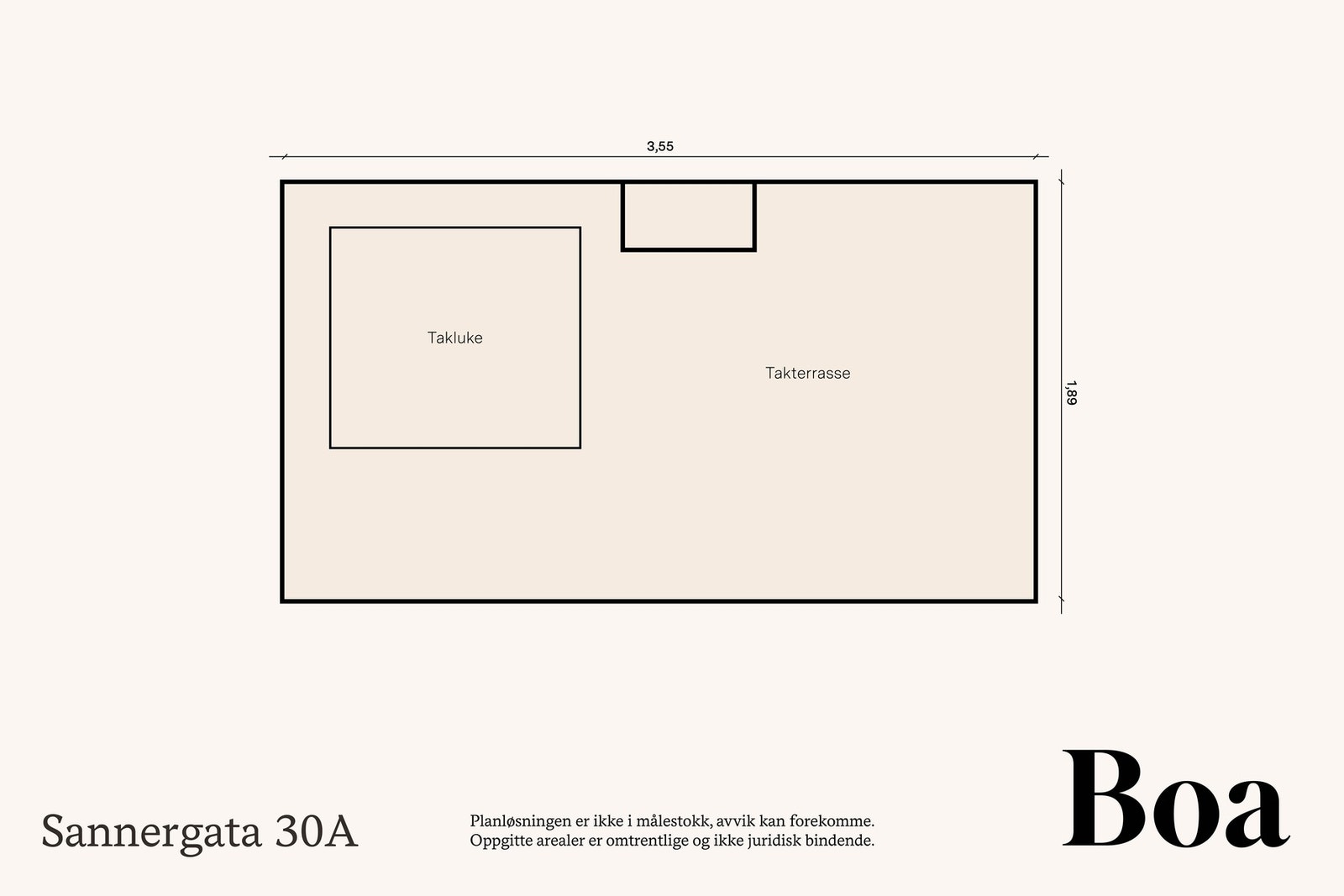 Helt på toppen er den private takterrassen. Galleribilde