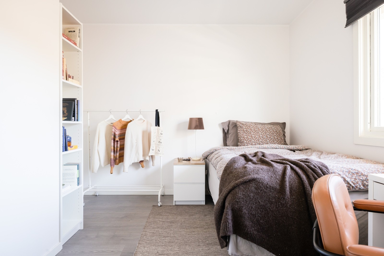 Det andre soverommet er på 9 kvm og passer ypperlig som soverom, gjesterom eller kontor. Galleribilde