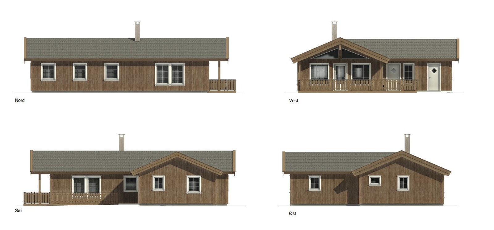 Utvendige fasader Klemosætervegen 147 Galleribilde