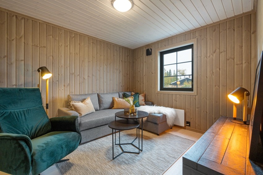 Inspirasjonbilde tv-stue/soverom Galleribilde