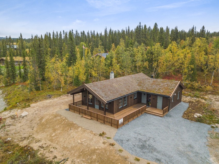 Bildene er hentet fra en tilsvarende fritidsbolig som er oppført i området Galleribilde