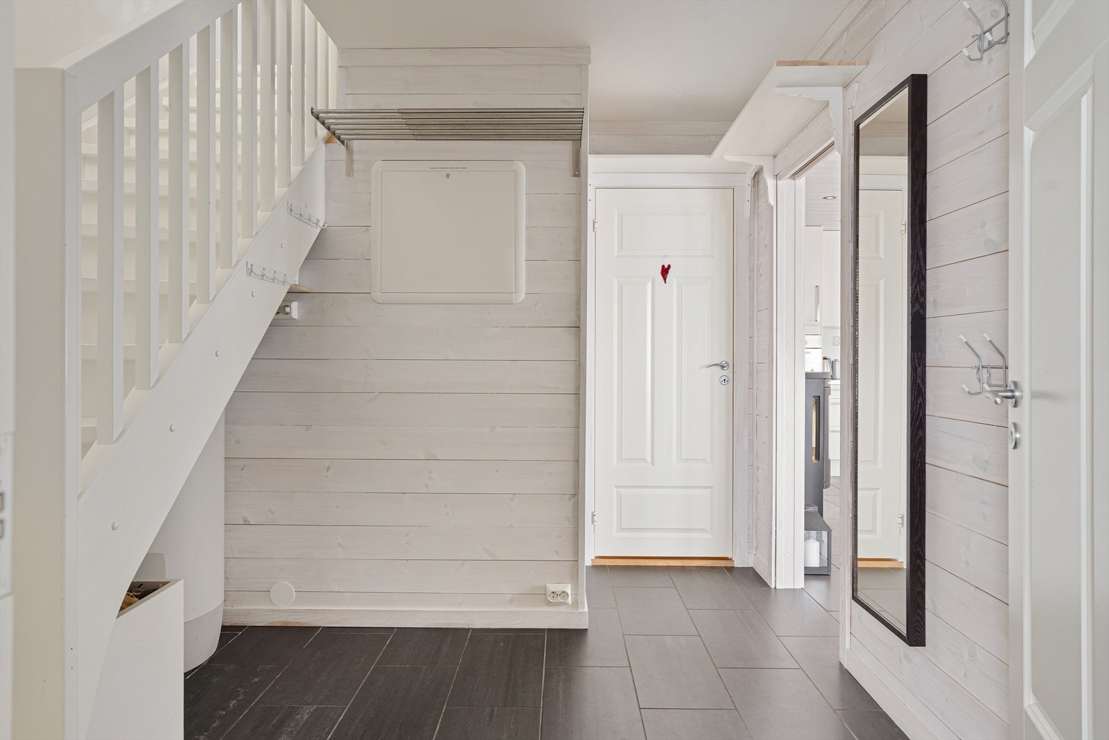Hall med hefliset gulv Galleribilde