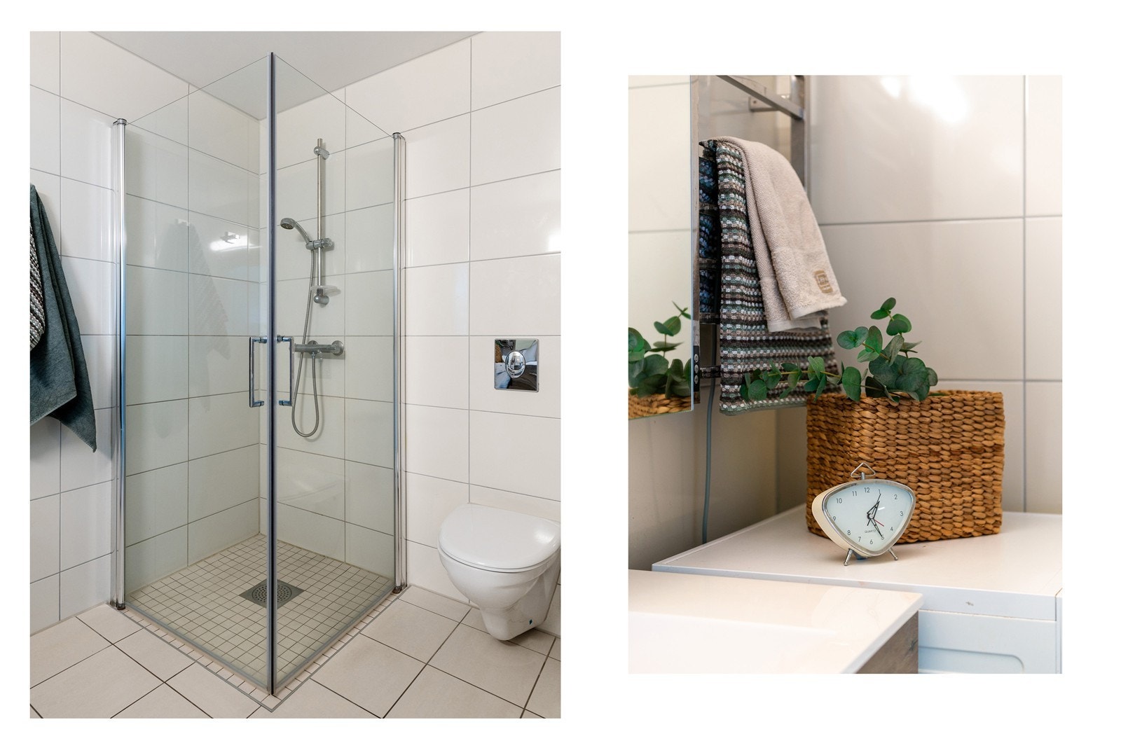 Det er lett å ta både kvelds- og morgenstell på dette badet her Galleribilde