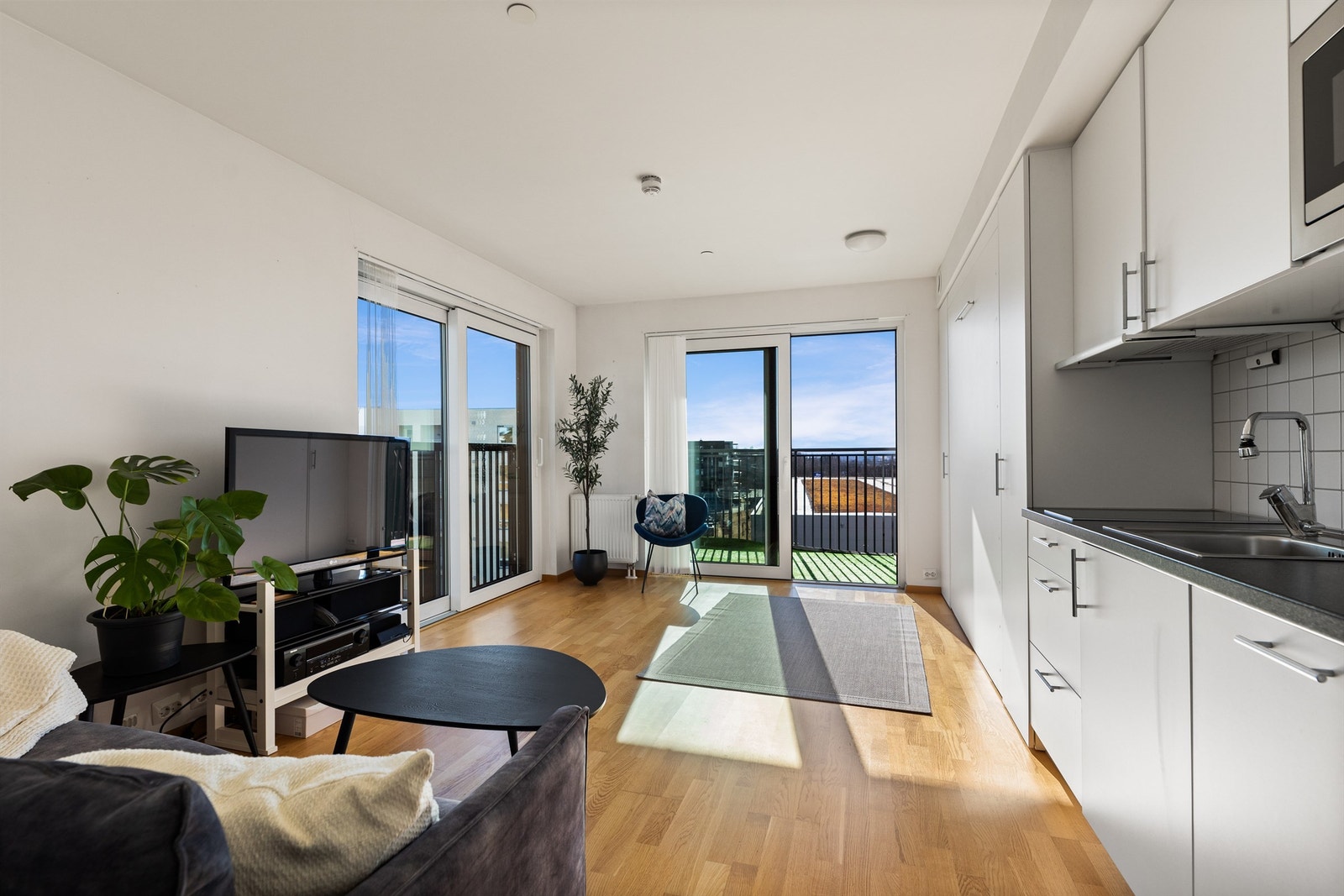 En lys og arealeffektiv leilighet med sentral beliggenhet! Galleribilde