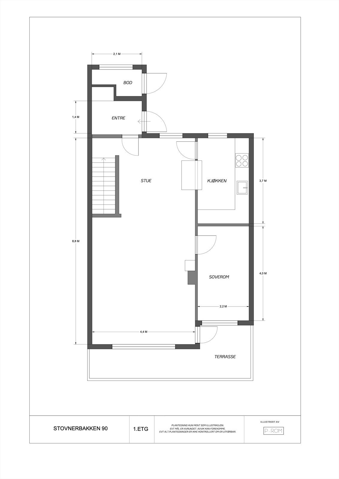 Plantegning 1 etasje Galleribilde