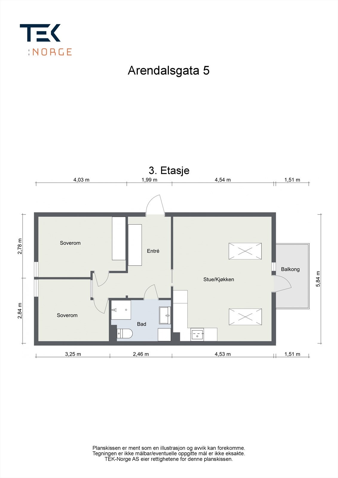 Planskisse Galleribilde