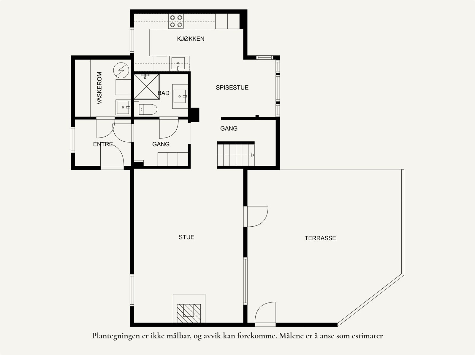 Plantegning - 1.etasje. Galleribilde