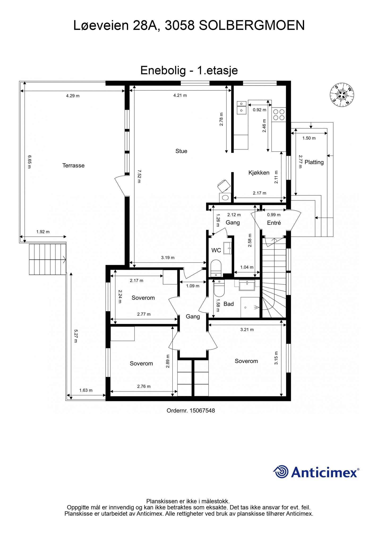 Plantegning 1.etasje Galleribilde