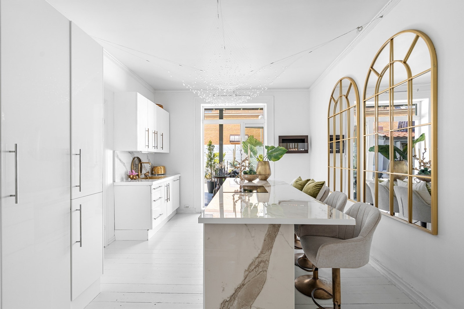 Lekkert kjøkken. Galleribilde