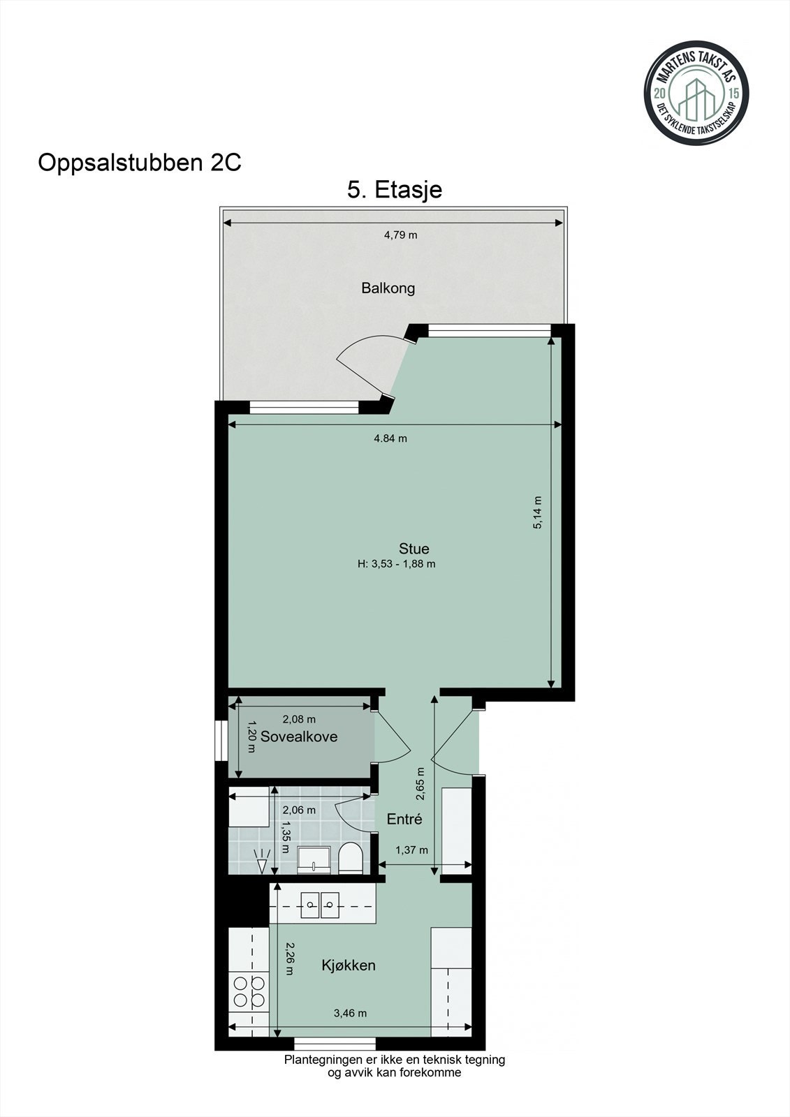 La oss se nærmere på boligens planskisse før du blar videre. Galleribilde