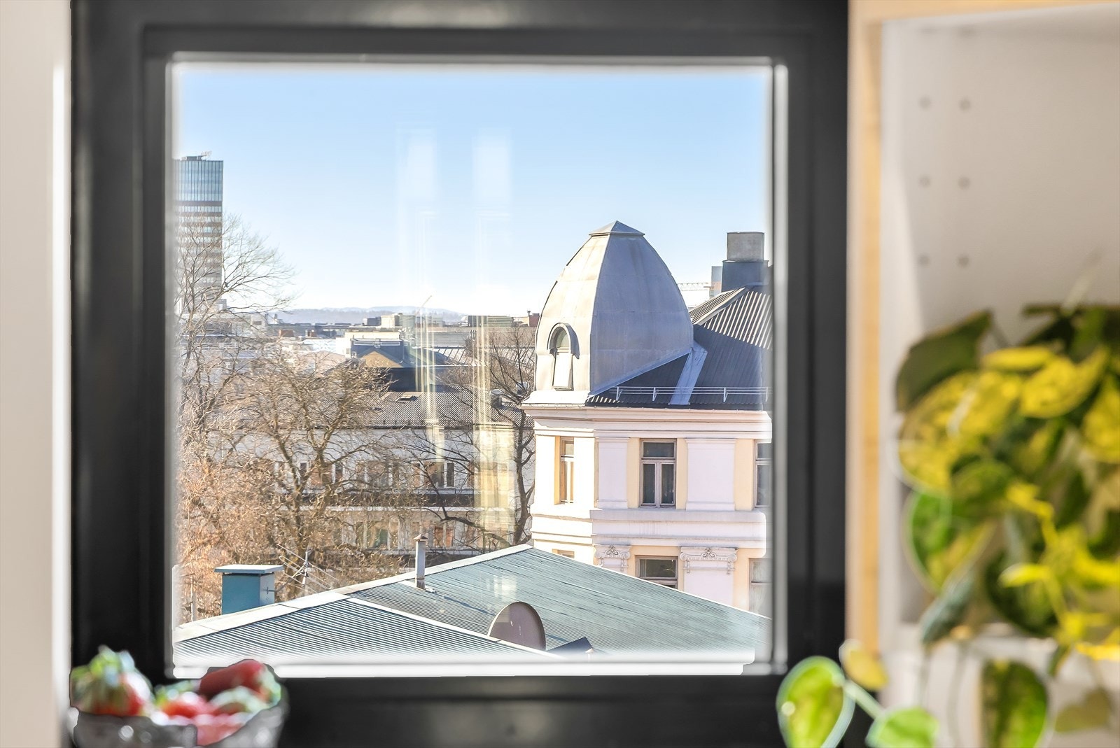 Utsikt fra kjøkkenvinduet. Galleribilde