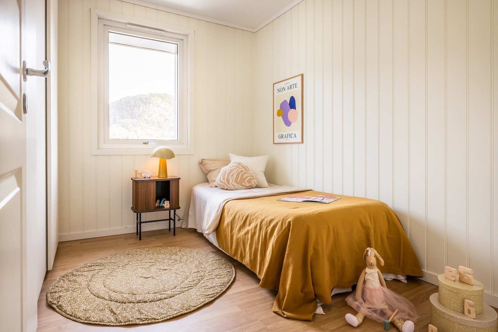 Ett av leilighetens tre soverom. Galleribilde