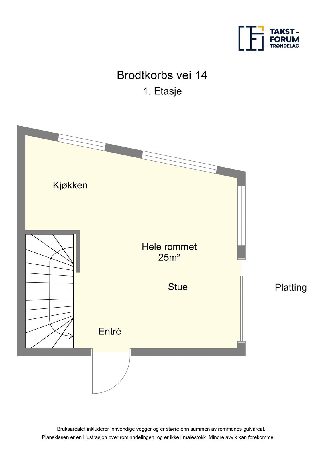 Plantegning 1.etg Galleribilde
