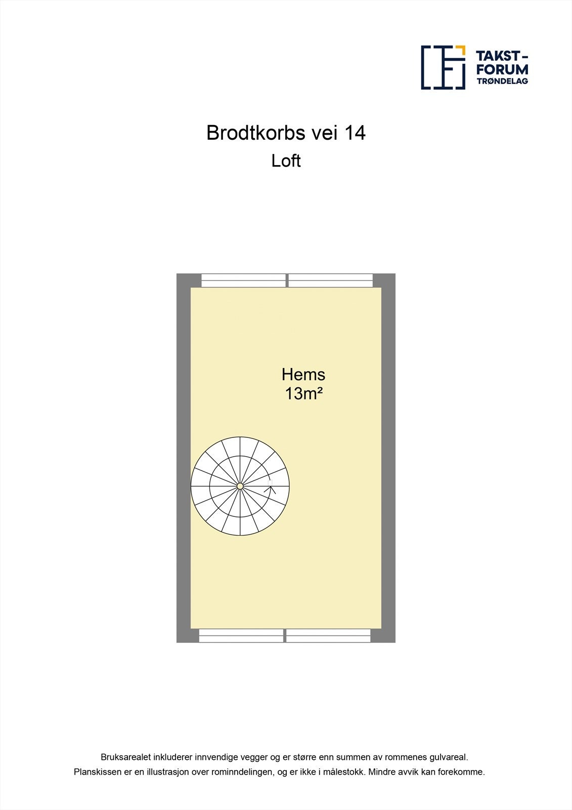 Plantegning Loft Galleribilde