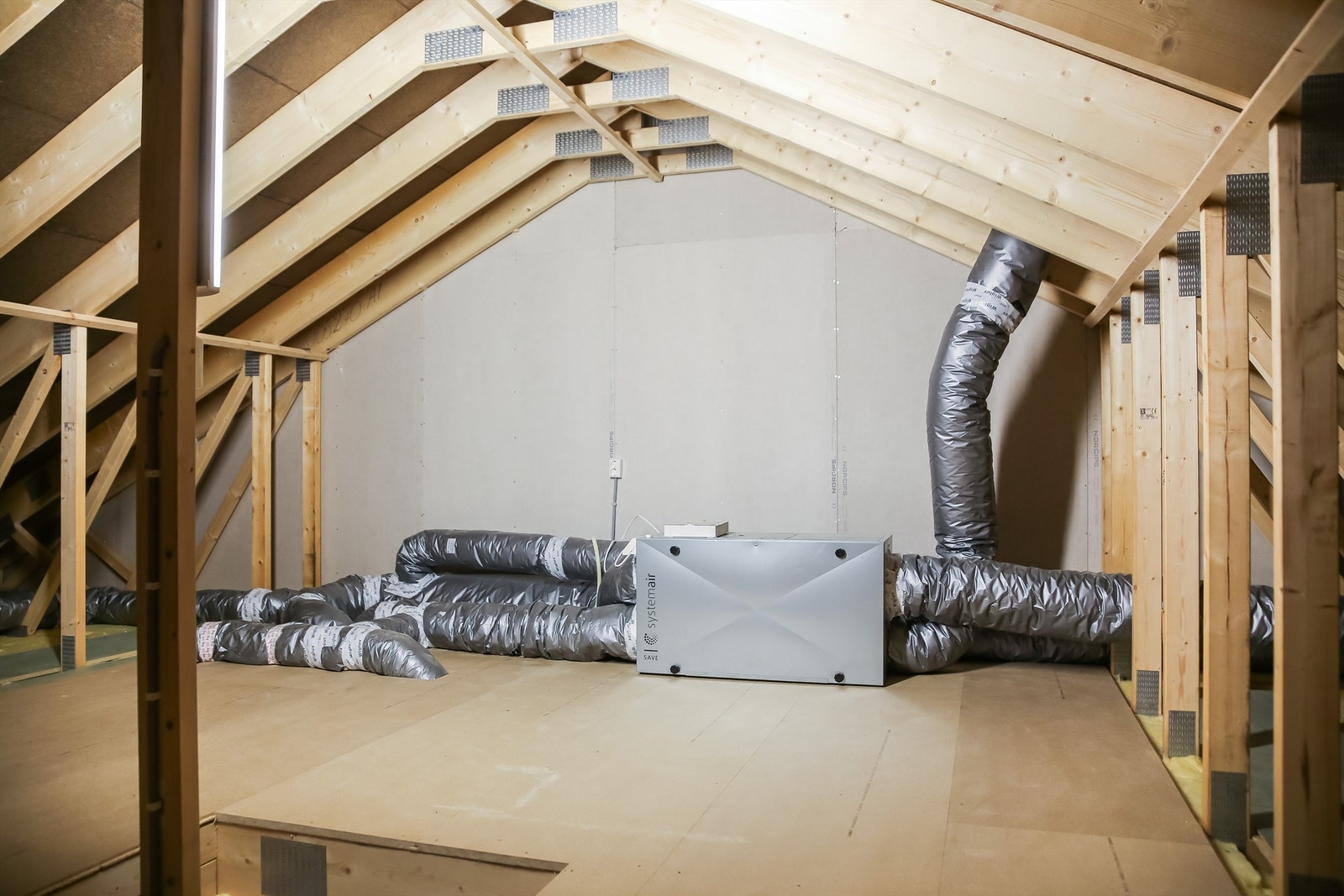 Råloft i overetasjen. Galleribilde