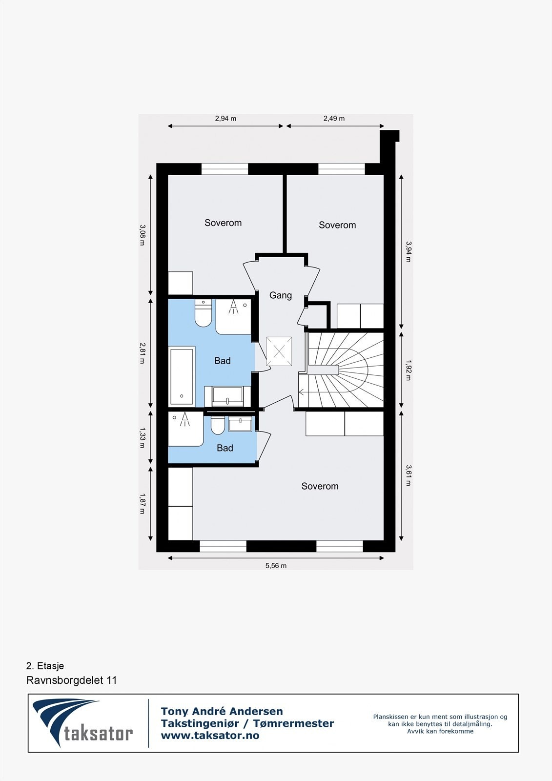 Plantegning - Ravnsborgdelet 13 - 2. Etasje Galleribilde