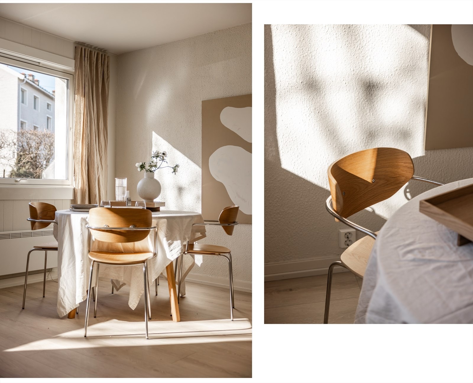 Legg merke til alt det naturlige lyset som kommer inn i leiligheten gjennom de store vinduene. Galleribilde