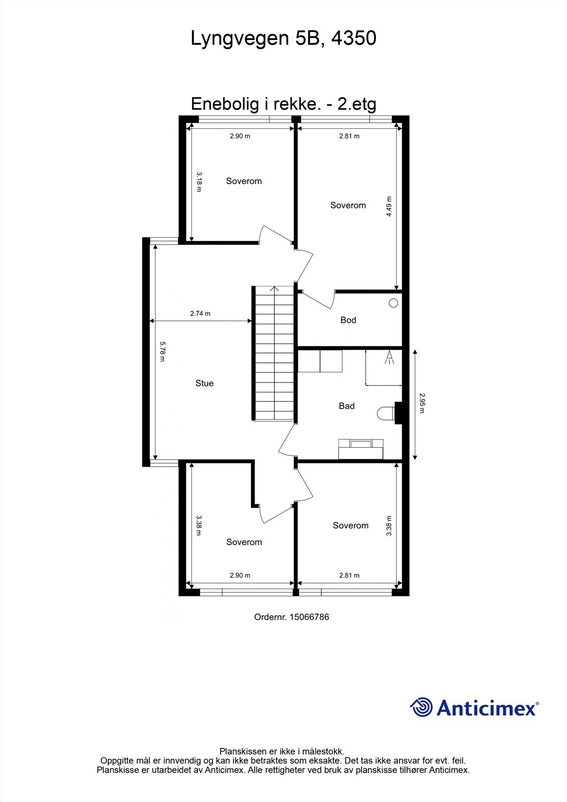 Plantegning 2. etg Galleribilde