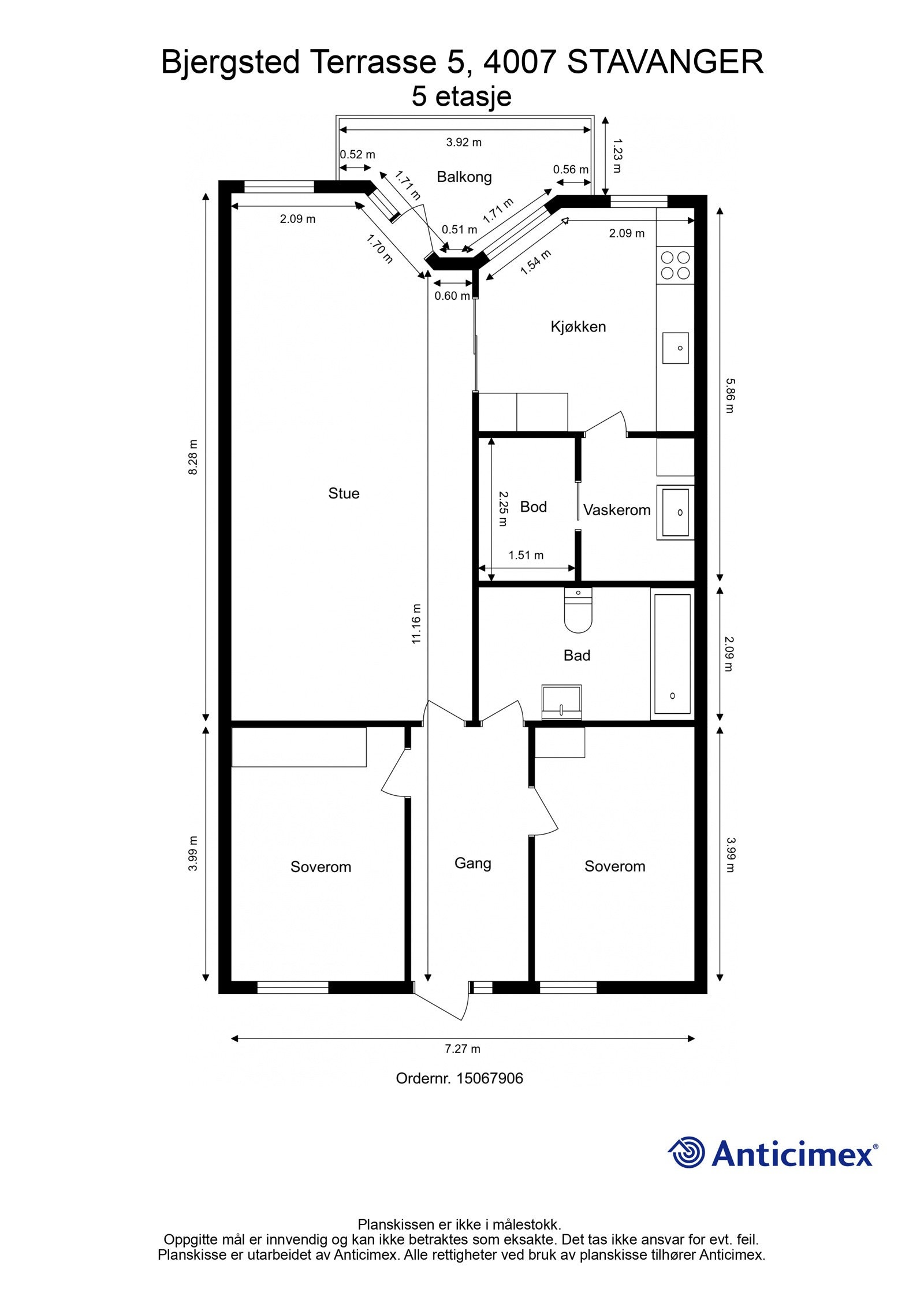 Plantegning - 5. etasje. Galleribilde