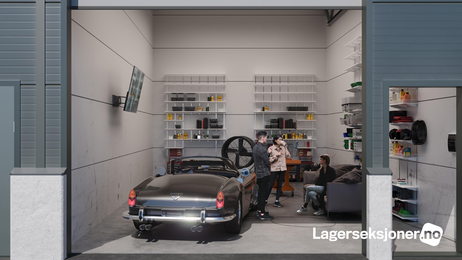Illustrasjonsfoto: Her ligger alt til rette for en hyggelig oppbevaringsplass. Galleribilde