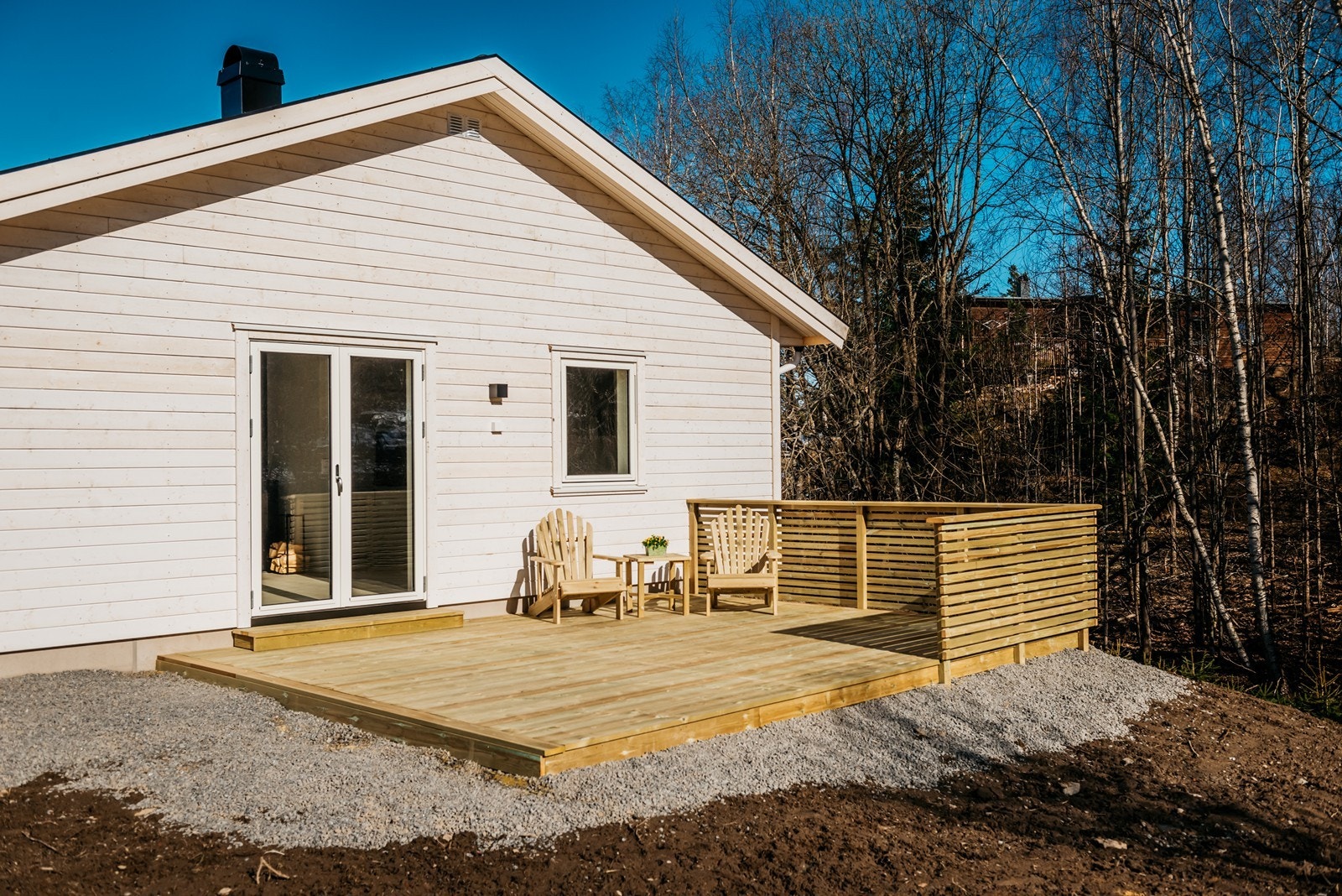 Usjenert uteplass kommer til å gi deg timesvis med lave skuldre i solveggen Galleribilde