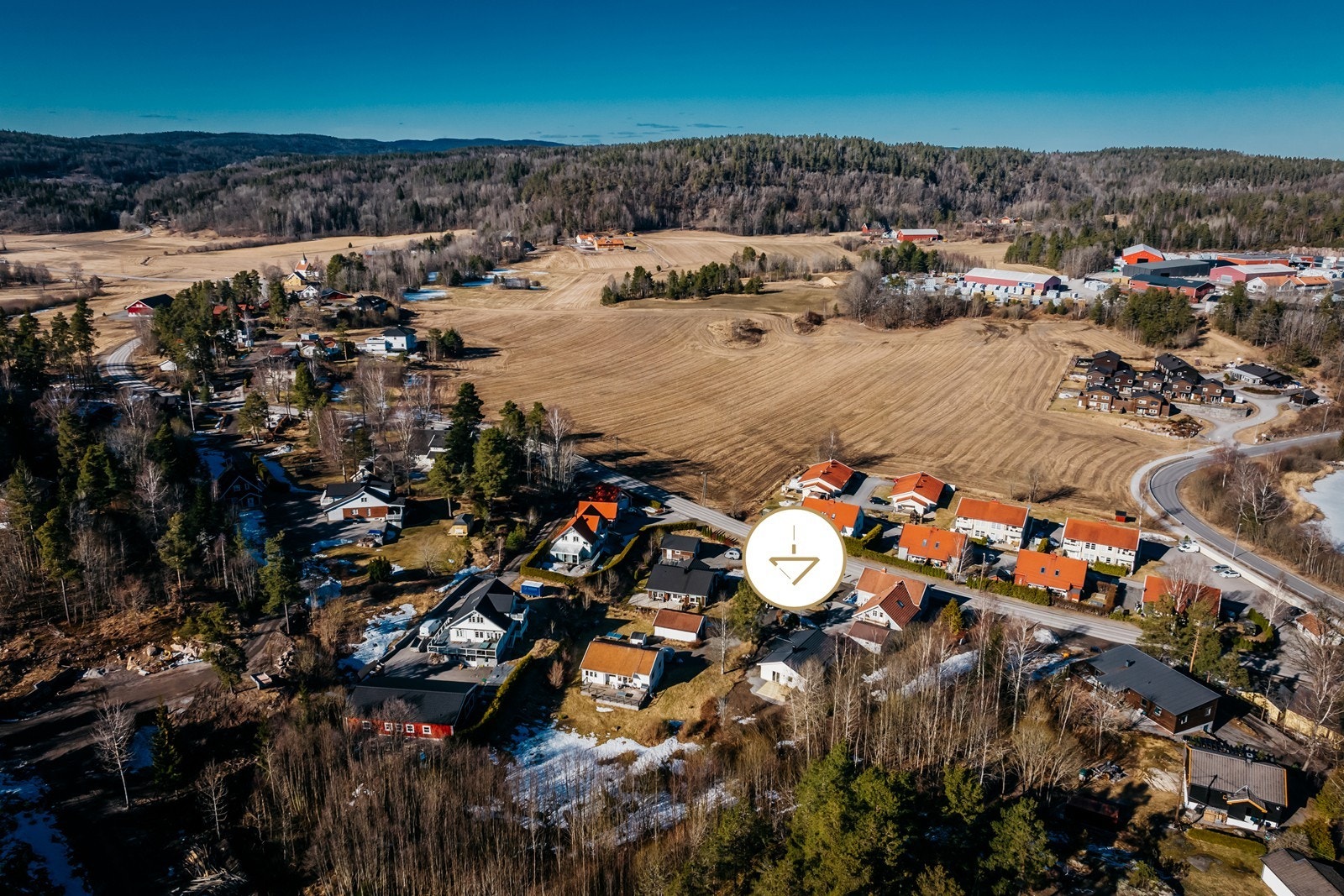 Landlige omgivelser på nytt neste bosted Galleribilde