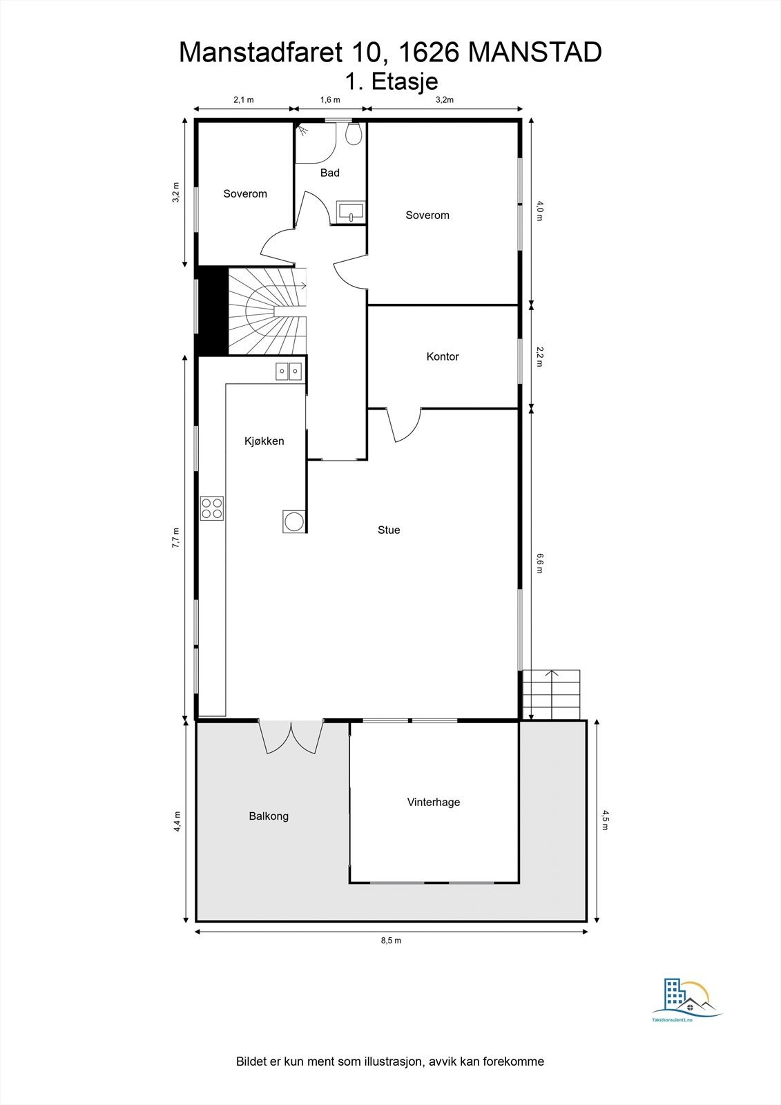 Manstadfaret 10, 1626 MANSTAD - 2D Galleribilde