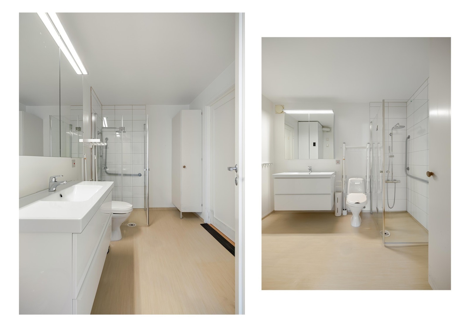 Det er plass og opplegg for vaskemaskin. Galleribilde