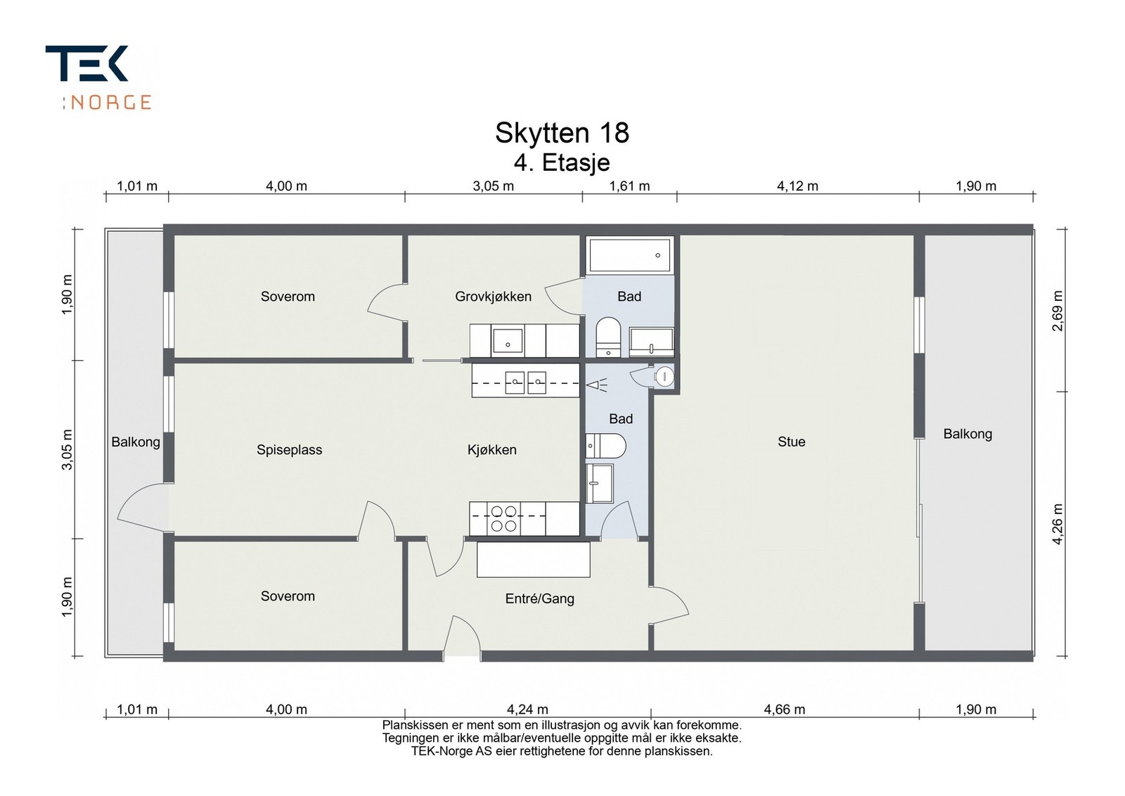 Skytten 18 - Alternativ planløsning Galleribilde
