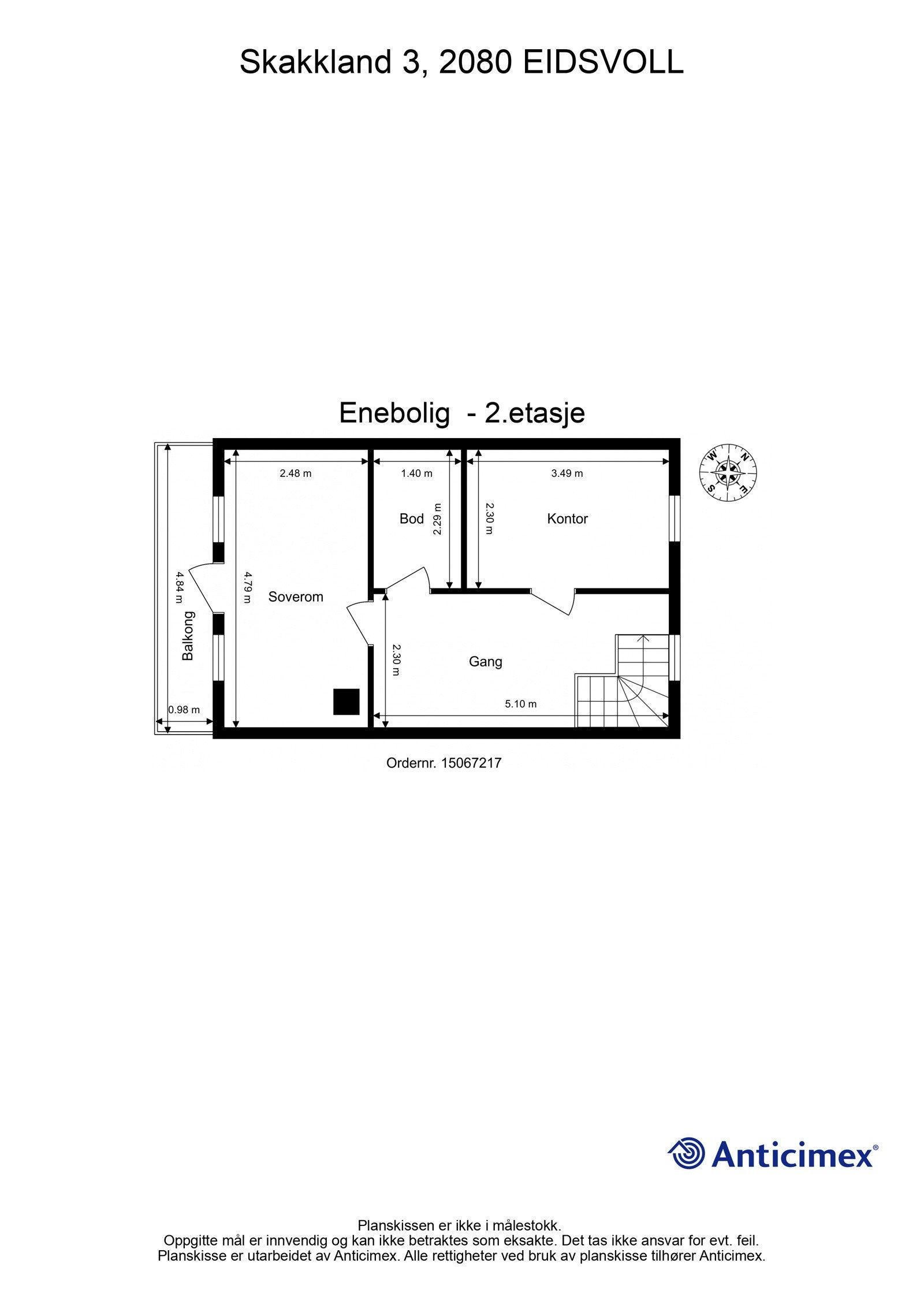 Plantegning 2. etasje. Galleribilde