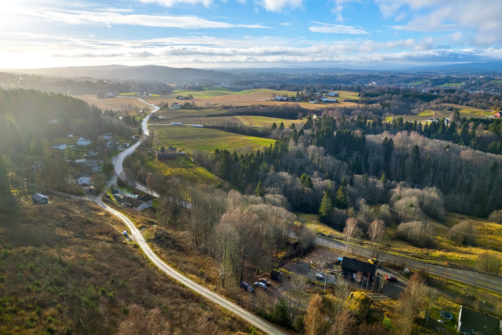 Her kan man se helt til Tryvannstårnet på en flott dag. Galleribilde