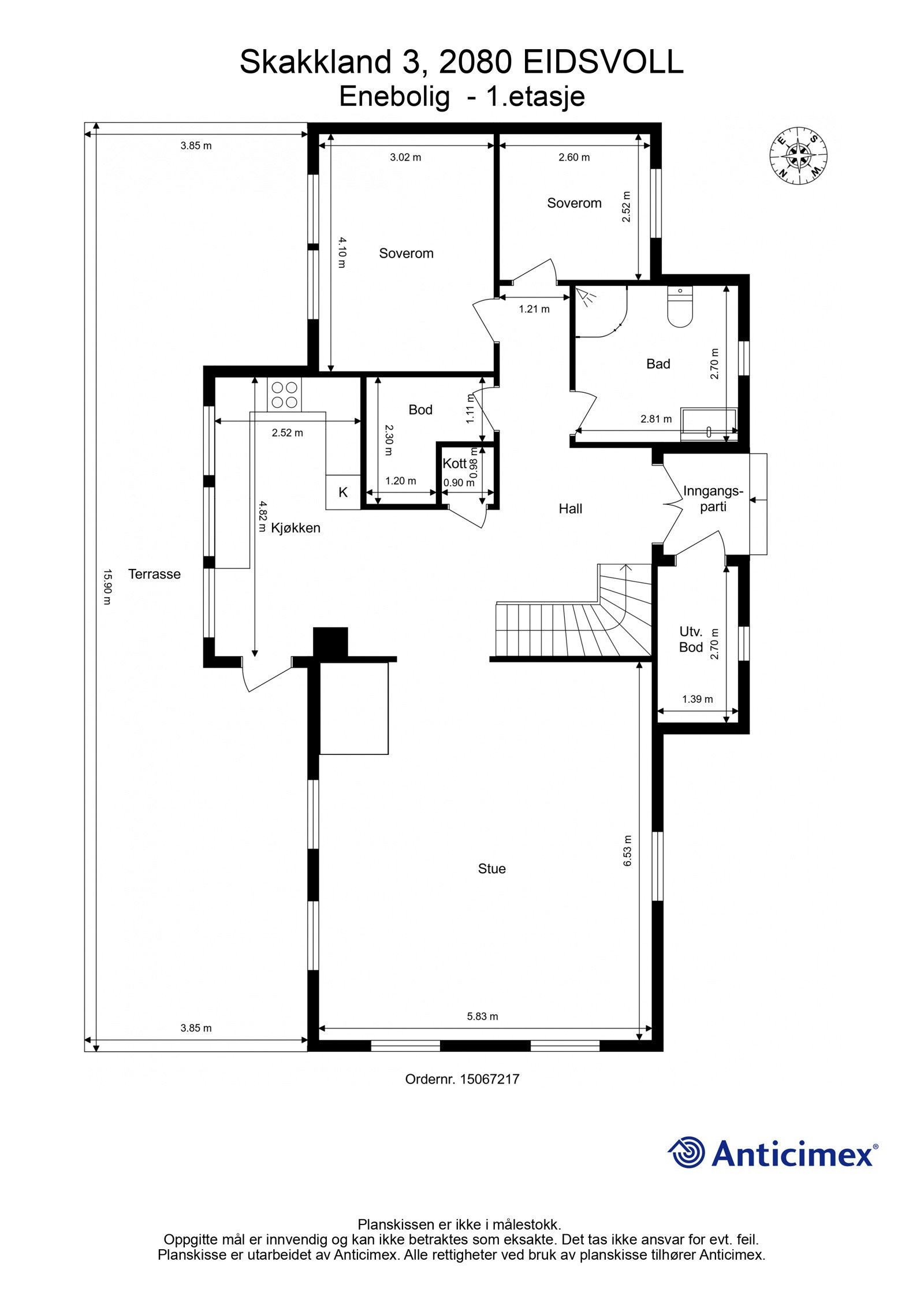 Plantegning 1. etasje. Galleribilde