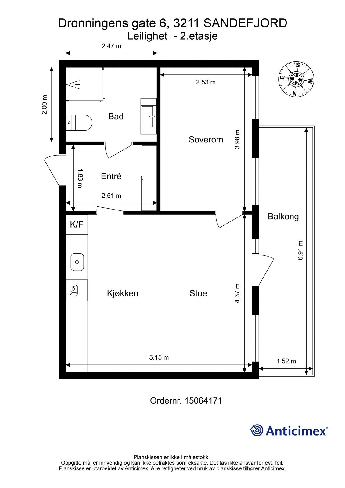 Plantegning 2.etasje Galleribilde