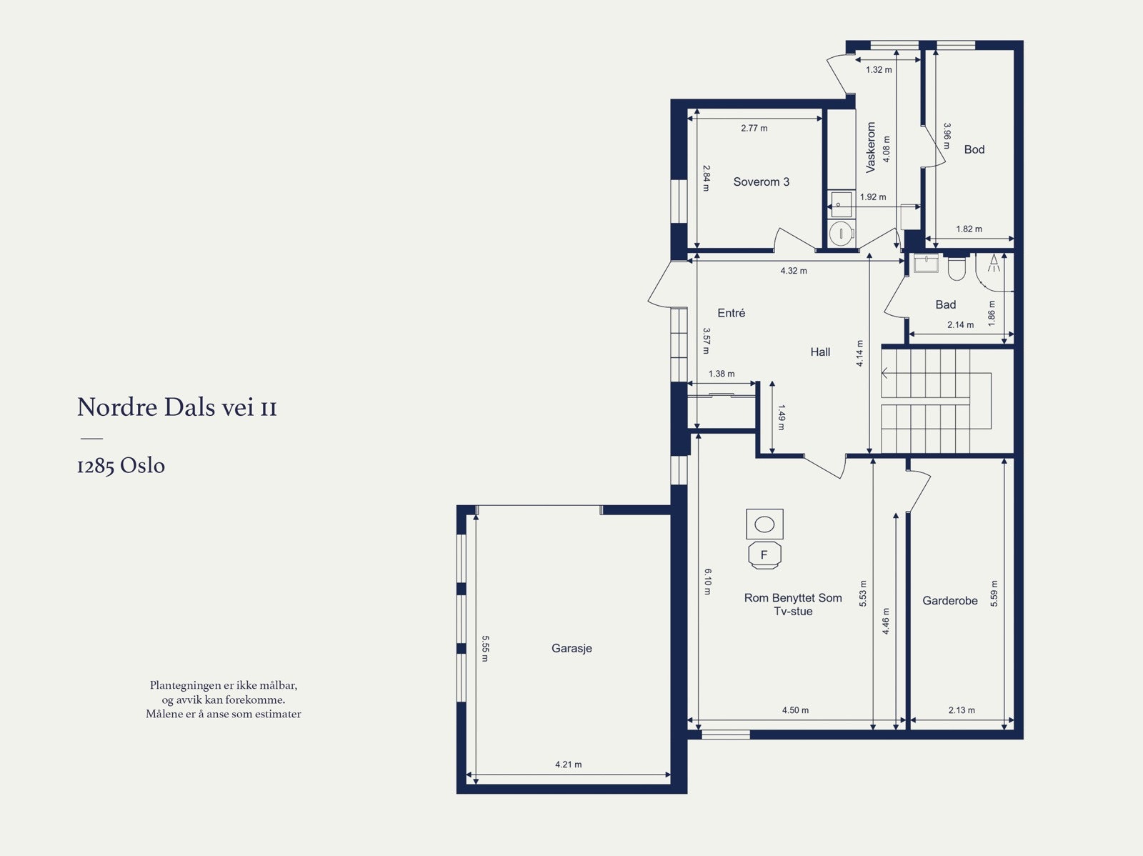 Plantegning underetasje. Galleribilde