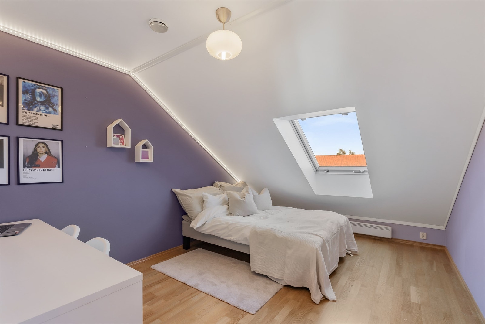 Rommene passer perfekt som som soverom til barn eller ungdom. Galleribilde