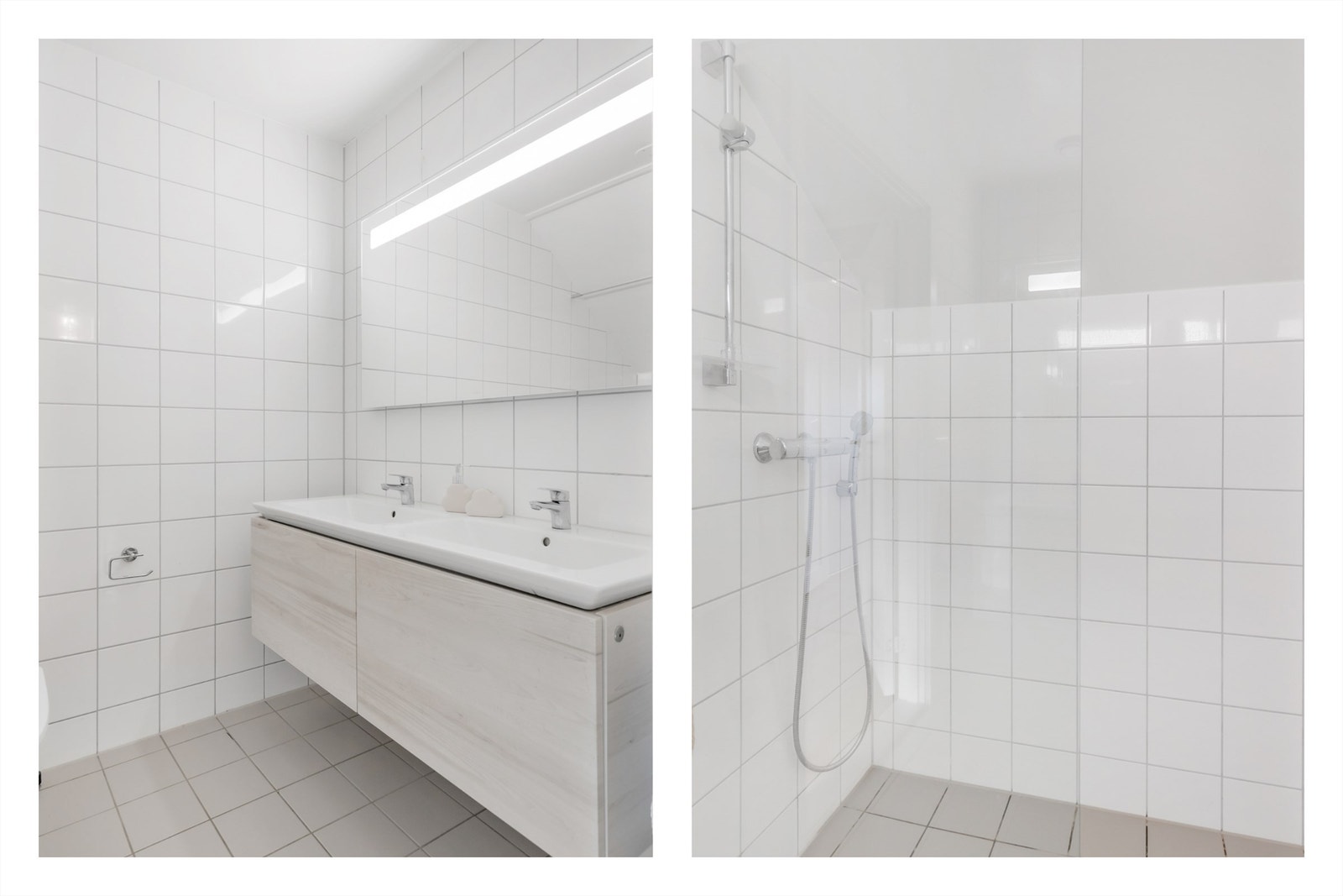 Badet er innredet med klosett og servant. Galleribilde